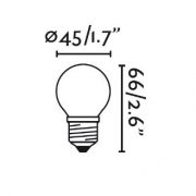 LED LEMPUTE faro 3W G45 SMD LED E27 3W 4000K 250Lm 360° CRI>80 www.gerasviesa.lt